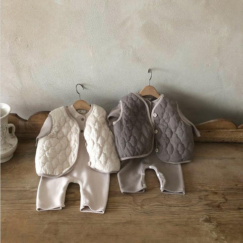 Autumn and winter retro double cotton waistcoat